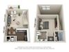 The Lakehurst Floor Plan The Lakehurst Floor Plan at Woodcreek Apartments, North Carolina, 27511